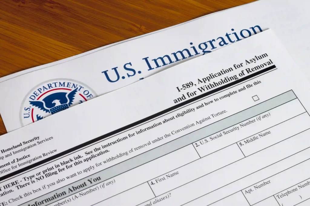 Asylum form I-589