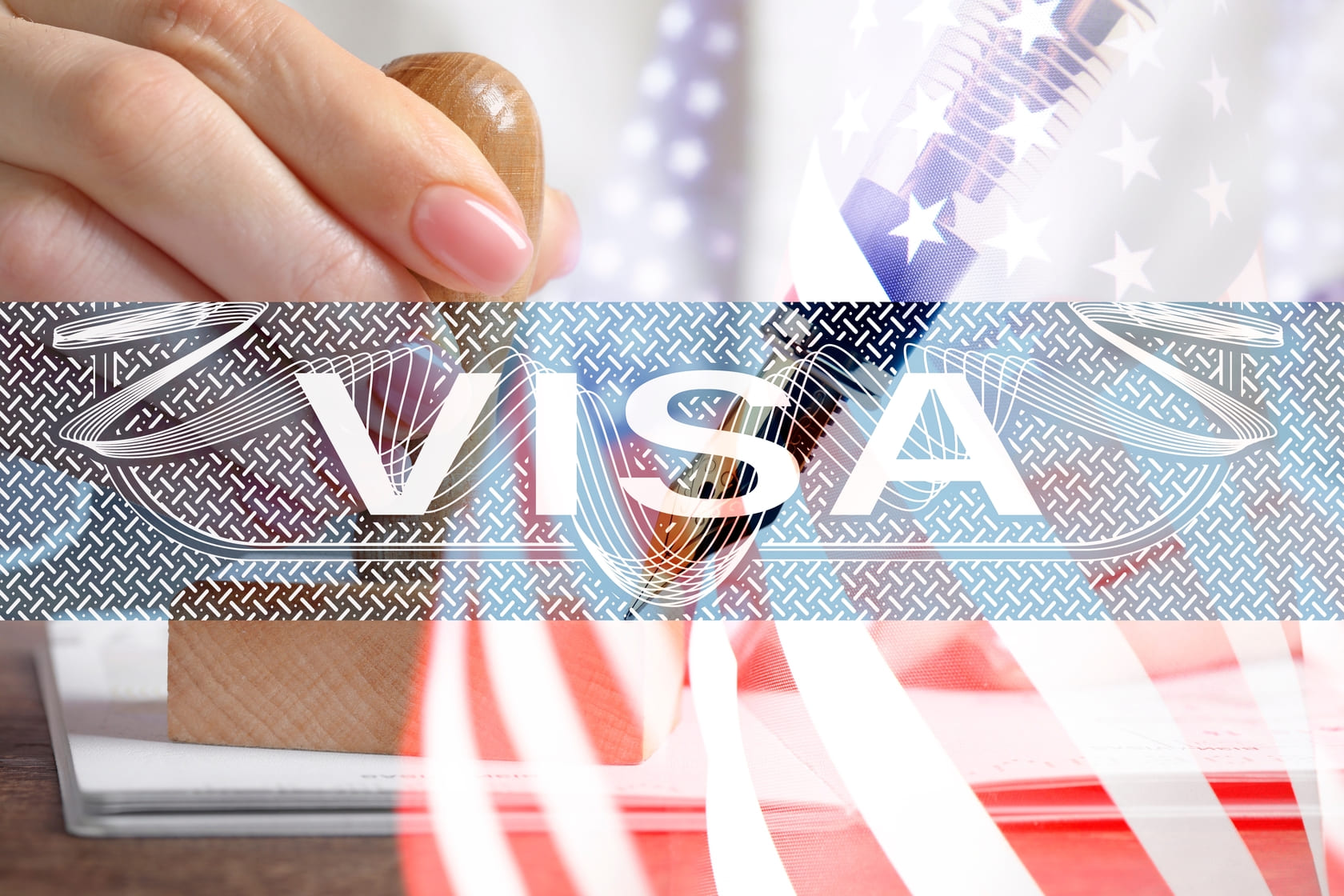 Texto de visa con un background de una Visa VAWA