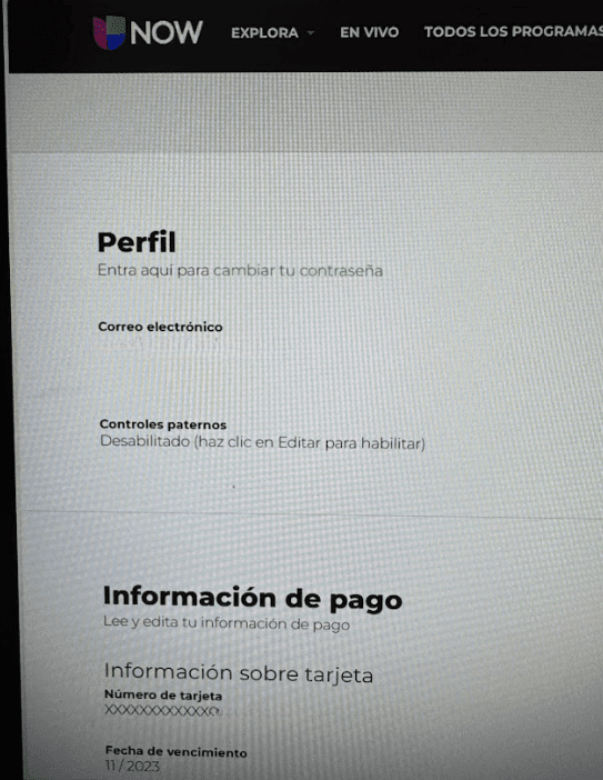 Evidencia 3 Inicio Sesión Univisión